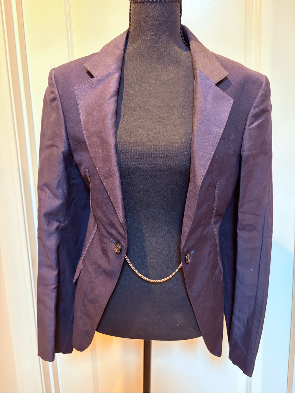 Junya Watanabe Comme des Garçons Women’s Blue Tailored Blazer